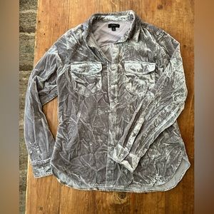 J. Crew velvet button down